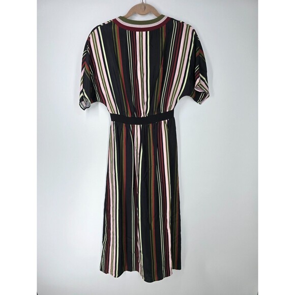 Ted Baker Safiiya Striped V-Neck Dress Fit & Flare TB 0 US 2 - Picture 4 of 10